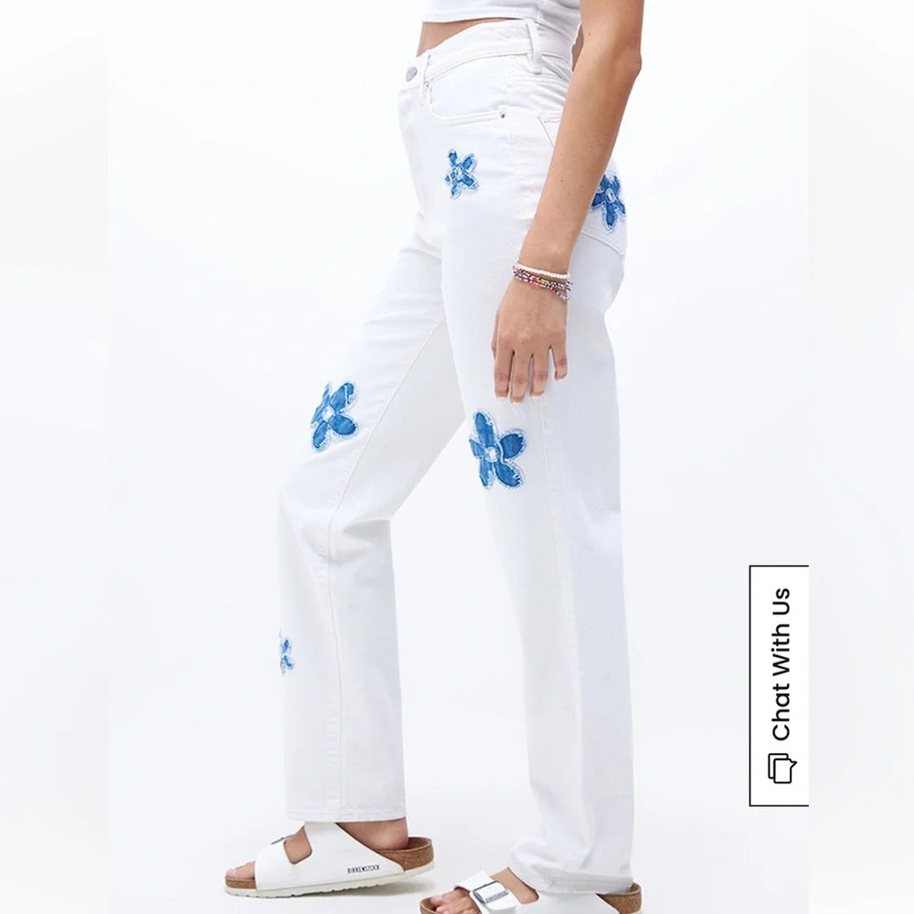 PacSun Flower Patch Dad Jeans - Picture 2 of 12